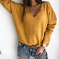 Women's Casual V-Neck Knitted Sweaters
