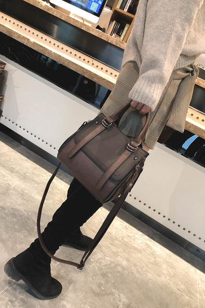 Casual Leather Brown Handbags