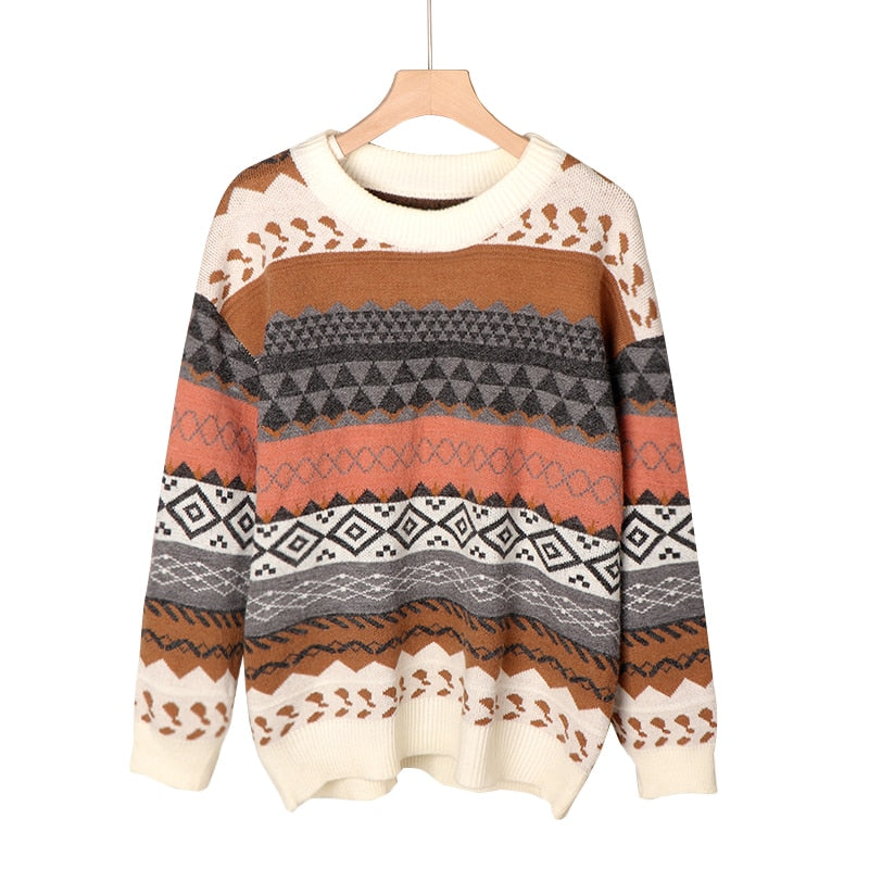 Women's Femme Korean Style Rustic Vintage Style Winter Sweaters