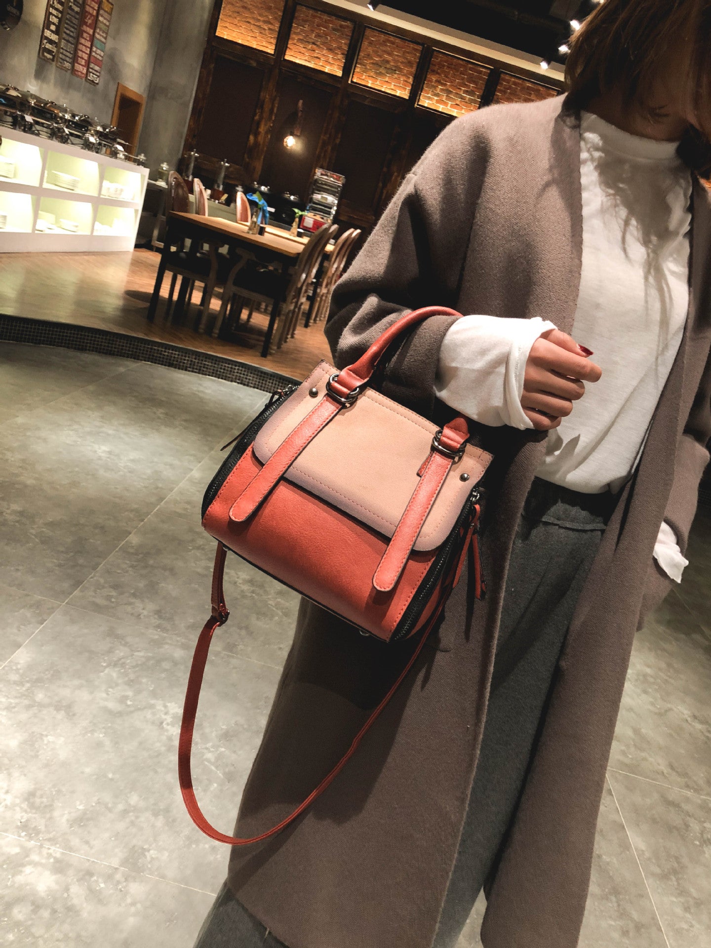 Touch Internal Soft Leather Handbags
