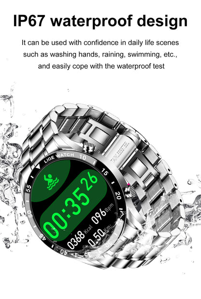 Full Touch Screen Waterproof Bluetooth Call Support Smartwatches IOS Android