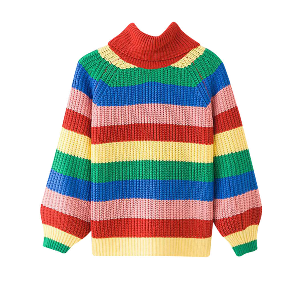 Women's Colorful Knit Sweater