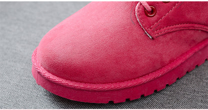 Female Plush Insole Suede Snow Boots