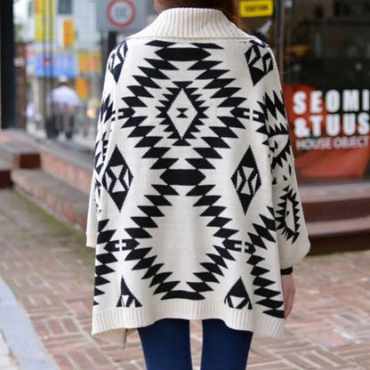 Women New Geometric Design Cardigan