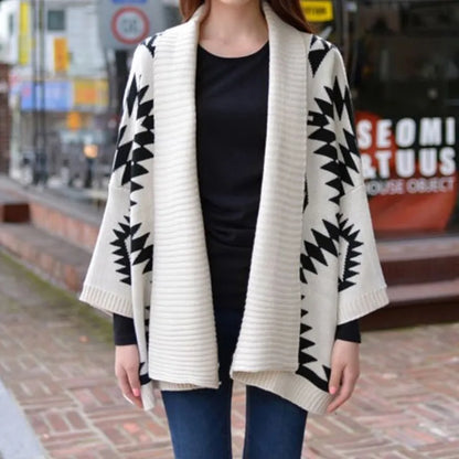 Women New Geometric Design Cardigan