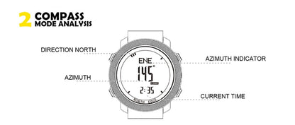 Running Swimming Altimeter Barometer Compass Multi Functional Waterproof Smartwatches