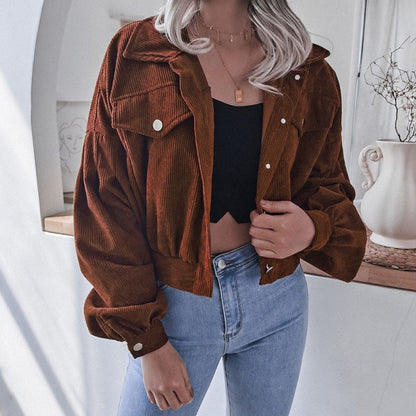 Loose Style Crop Jackets