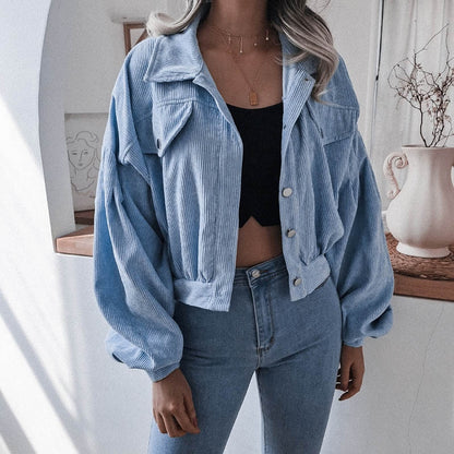 Womens Loose Style Cropped Jackets