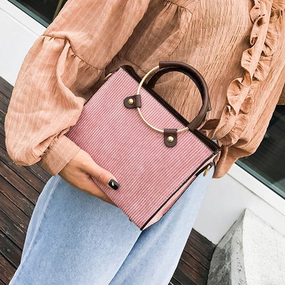 New Fashion Women's Round Ring Handle Handbags