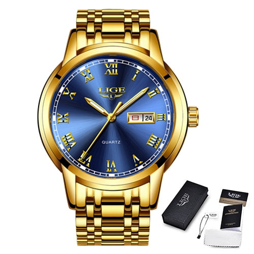 Mens Strong Appearance Stainless Steel Waterproof Watches