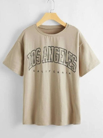 Womens Casual Los Angeles CALIFORNIA T-Shirts