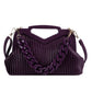 New Luxury Braided Design Woven Chain Leather Bag For Women