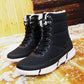 Womens Elastic Band Closure Ankle Boots