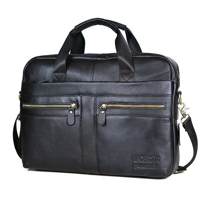 Business Style Genuine Leather Large Capacity Messenger Bags