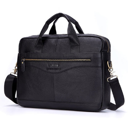 Business Style Genuine Leather Large Capacity Messenger Bags