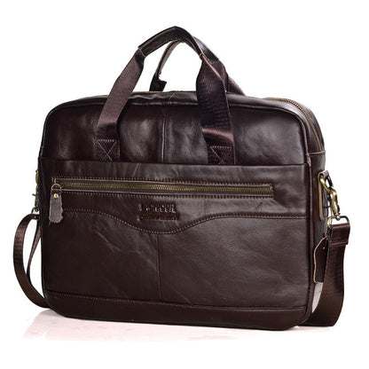 Business Style Genuine Leather Large Capacity Messenger Bags