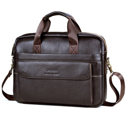 Business Style Genuine Leather Large Capacity Messenger Bags