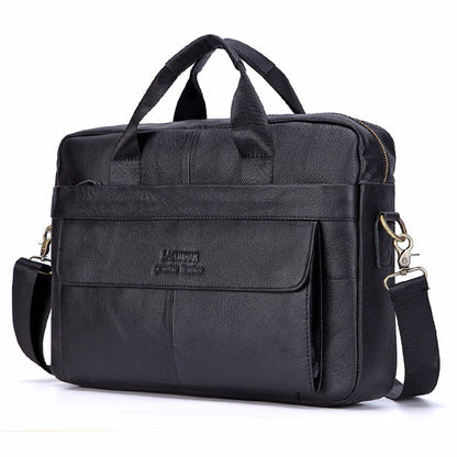 Business Style Genuine Leather Large Capacity Messenger Bags