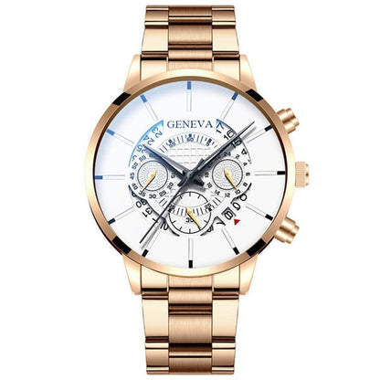 Mens Bohemian Dial Stainless Steel Analog Watch