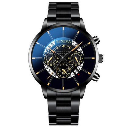 Mens Bohemian Dial Stainless Steel Analog Watch