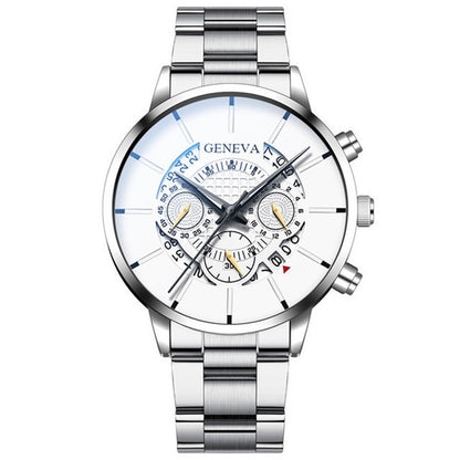 Mens Bohemian Dial Stainless Steel Analog Watch