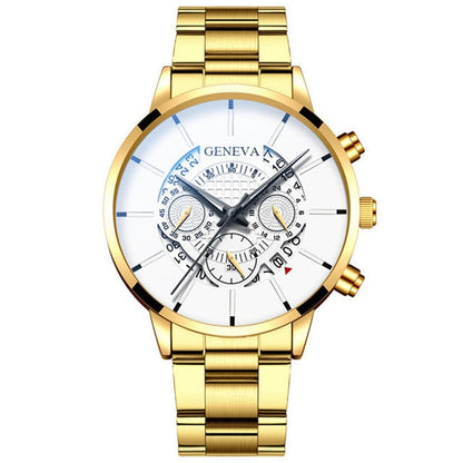 Mens Bohemian Dial Stainless Steel Analog Watch