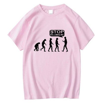 Womens Human Evolution Cool Summer T-Shirts