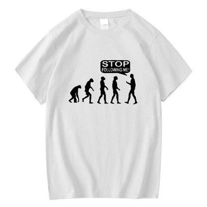 Womens Human Evolution Cool Summer T-Shirts