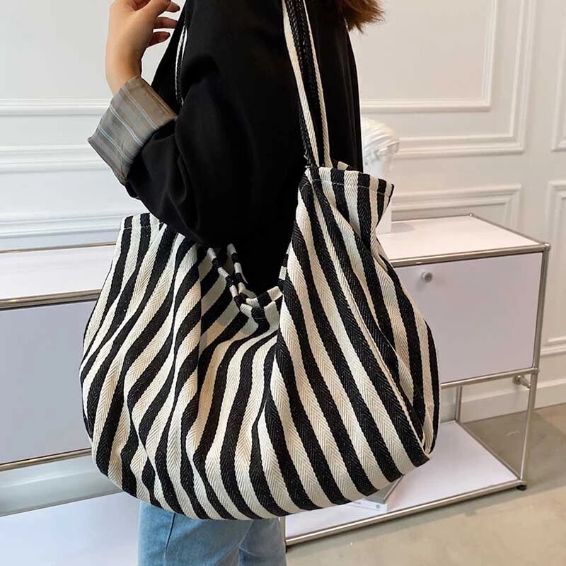 Womens Zebra Large Canvas Tote Bags