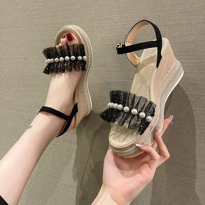 Women's Platform Heel Open Toe Sandals