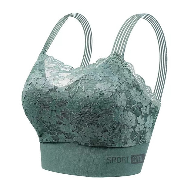 Anti-Sagging Lace Embroidered Small Chest Ladies Bra