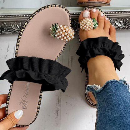 Hot Summer Style One Finger Open Toe Women Slipper