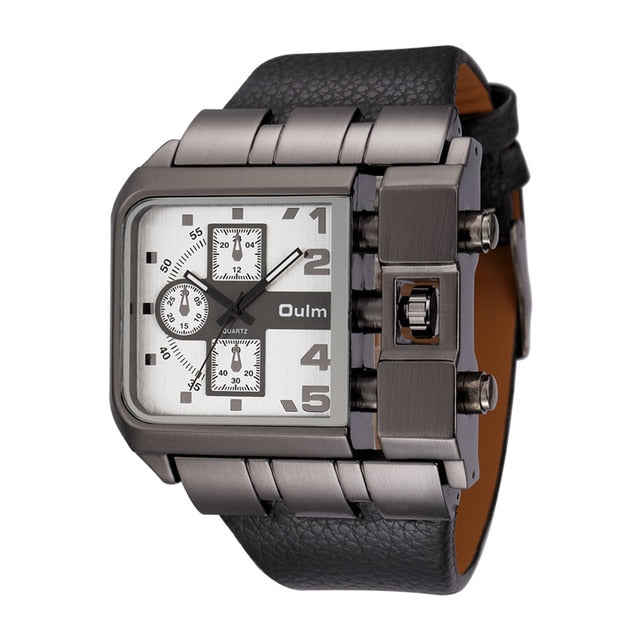 Mens Casual Square Muscle Type Analog Watches
