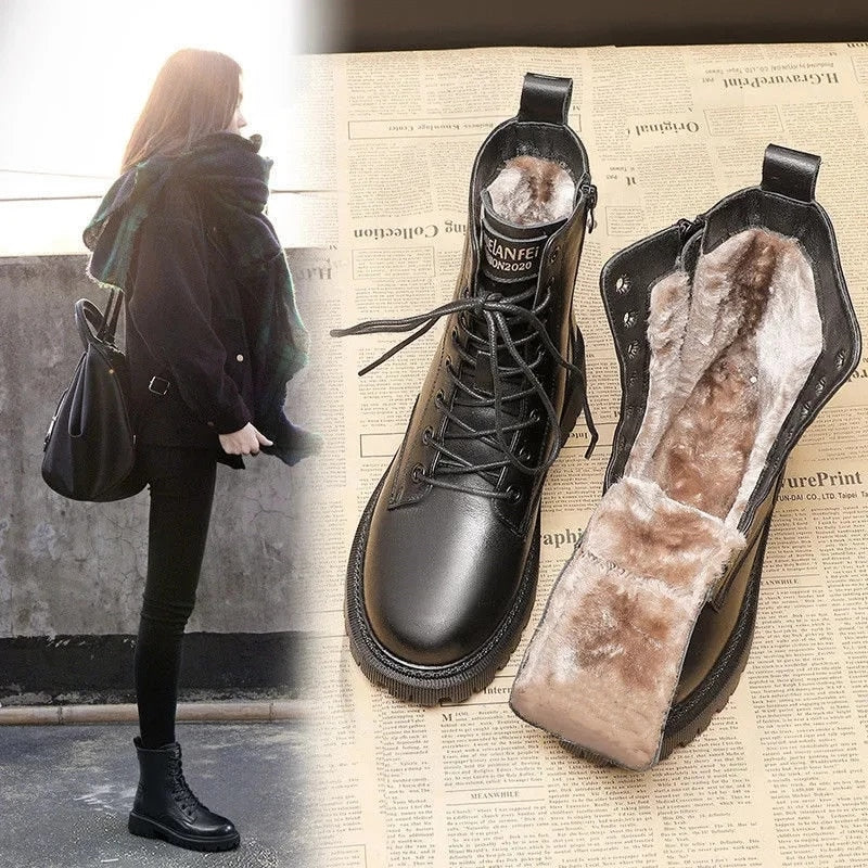 Cold Fighter Furr Plush Warmy Feeling Designer Boots For Women