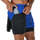 Mens Quick Dry 2 in 1 Gym Workout Style Shorts