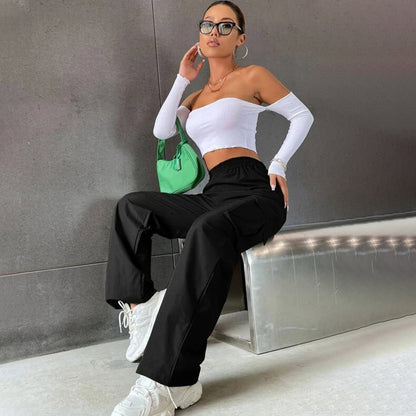 Women Streetwear Hip Hop Style Baggy Jogger Pants