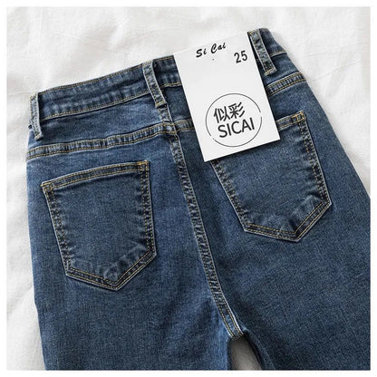 Women Grey High Waisted Jeans