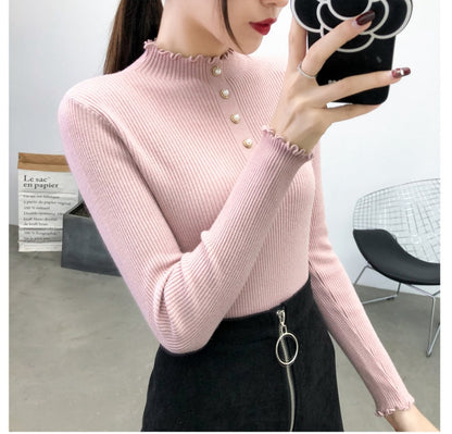 Women's Thick Plaid Turtleneck Sweaters