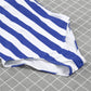 New Ice Cream Stripped One Piece Women Bathing Suit