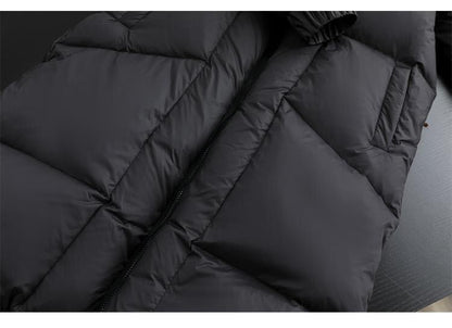 New Windproof Black Parka