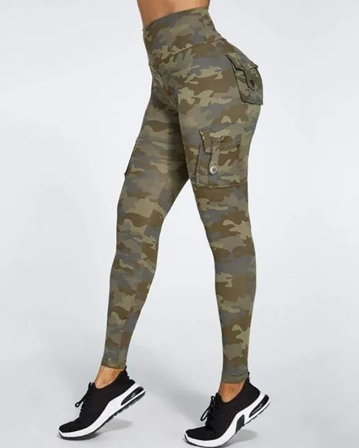 Fitness Workout Gym Wear Fashion Camouflage Women Pants
