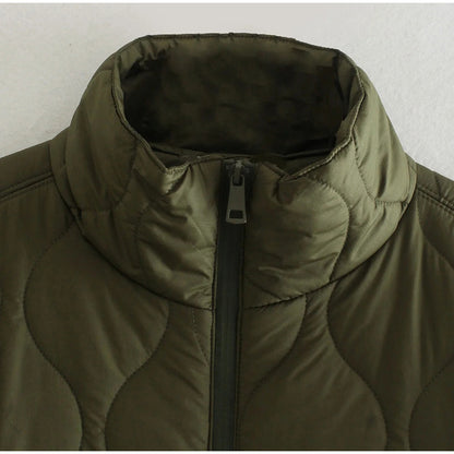 Big Pocket Green Fashion Winter Women's Outwear Parka Coat