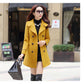 Womens S-5XL Plus Size Long Wool Elegant Winter Coat