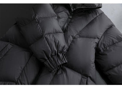 New Windproof Black Parka