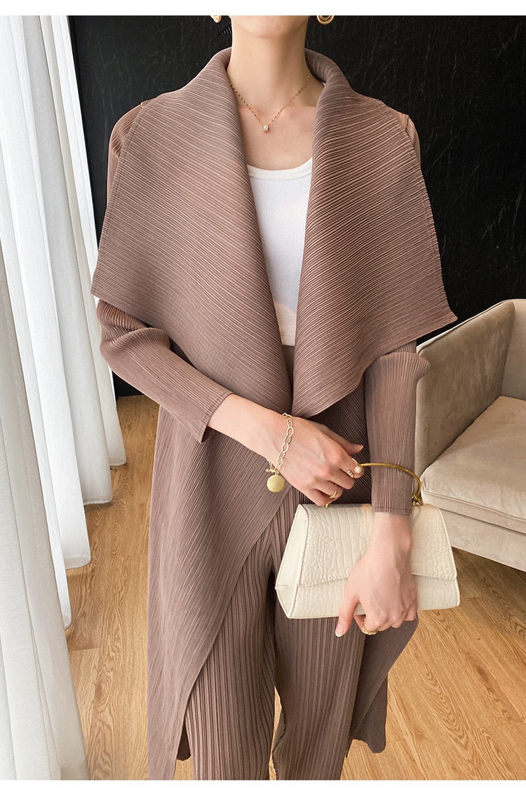 New Women's Lapel Neck Wool Cape Poncho Cardigan