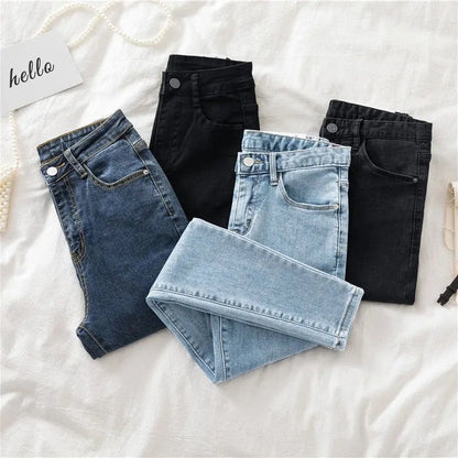 Women Grey High Waisted Jeans