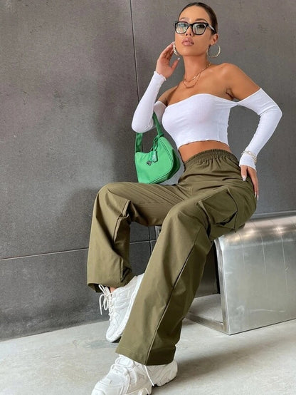 Women Streetwear Hip Hop Style Baggy Jogger Pants