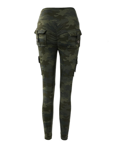 Fitness Workout Gym Wear Fashion Camouflage Women Pants