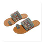 New Summer Design Clip Toe Ankle Strap Flat Women Sandal Slipper