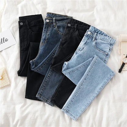 Women Grey High Waisted Jeans